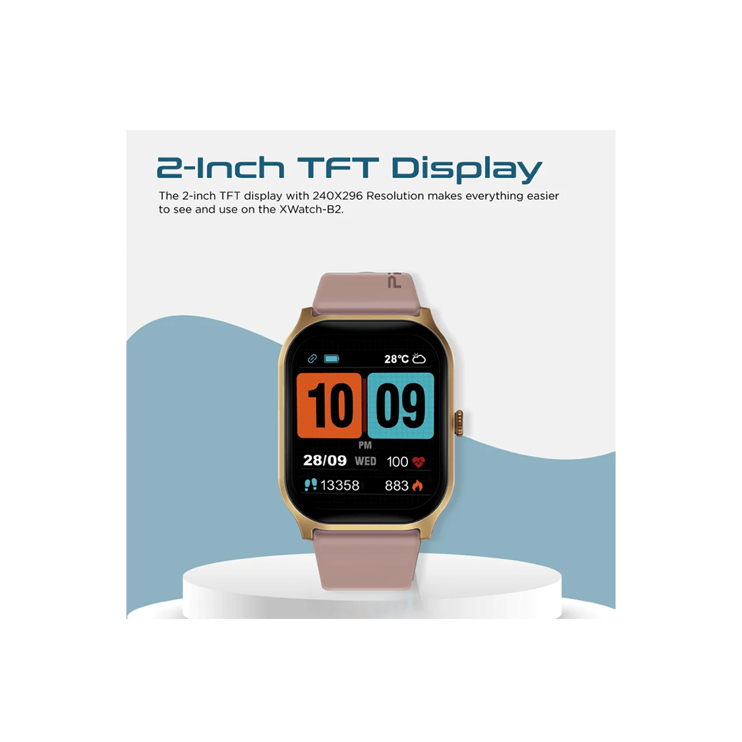 Promate XWatch-B2 2-Inch ActivLife™ SmartWatch with BT Calling - Gold in Qatar Promate XWatch-B2 2-Inch ActivLife™ SmartWatch with BT Calling - Gold in Qatar